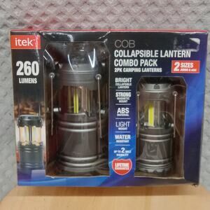 itek COB Collapsible Lantern Combo Pack 260 Lumens Camping